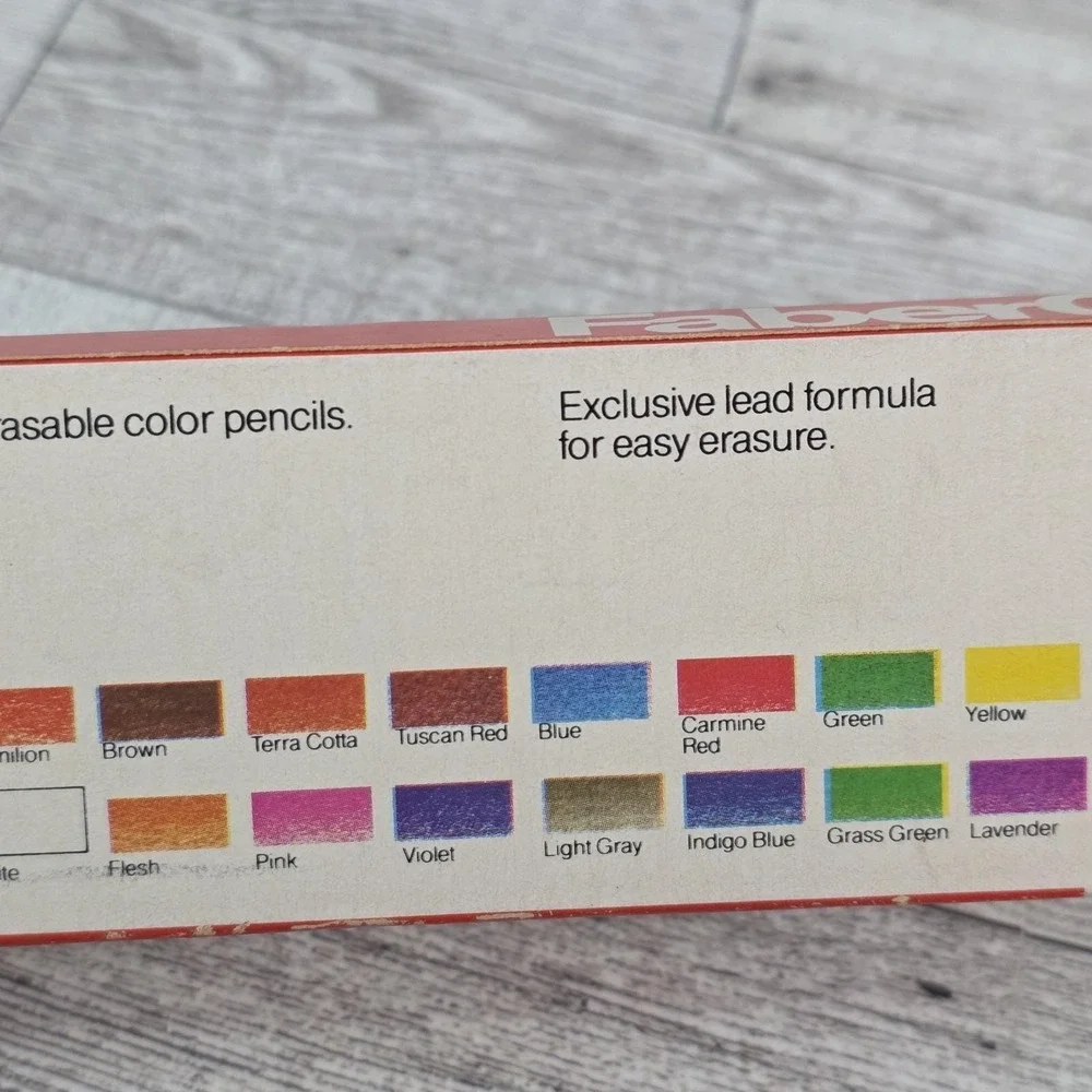 Faber-Castell Col-erase Erasable Color Pencils Carmine Red 1277 Box - Only 10pcs